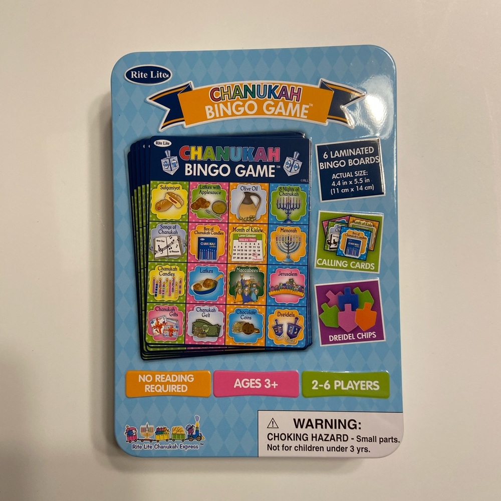 Hanukkah Bingo Card Game
